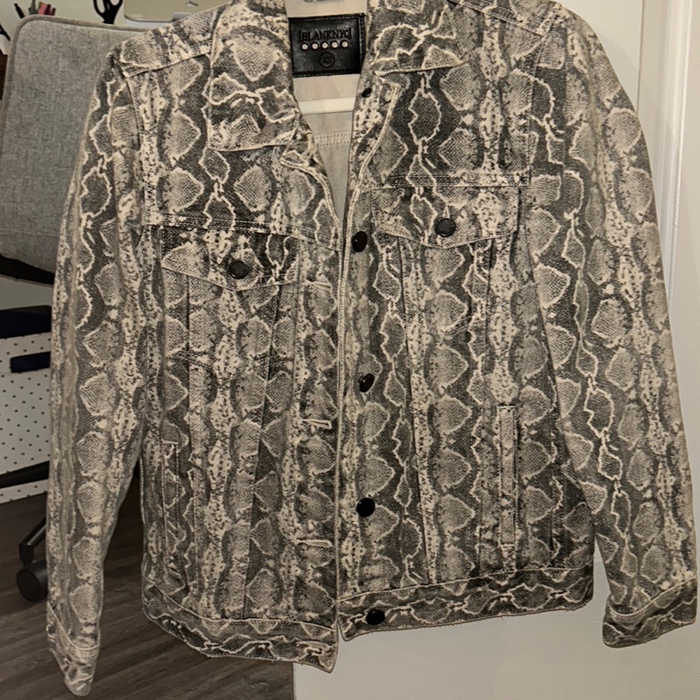 Blank NYC snake print jacket
